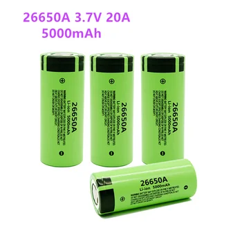 1-10PCS 26650A 3,7 V 5000mAh bateriju augstu jaudas 26650 20A strāvas akumulators litija jonu akumulators rotaļu lukturīti