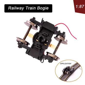 1:87 HO Mēroga Dzelzceļa Vilcienu Ratiņu Salikšana DIY Šasijas Integrēti Piederumi Metālu un Plastmasas Rotaļlietas Modeli Pielāgot Piederumi
