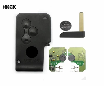 10/gab Pogu augstas kvalitātes Tālvadības Smart Card 433Mhz pcf7947 čipu atslēgu kontroli, Renault Megane 2 ⅱScenic Kartes II Ar Mazo Atslēga