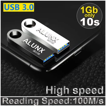 100%oriģināls ALUNX USB 3.0 USB 64 flash diska 128G Pendrive GB USB Atmiņas 16.G Pen drive 32G usb stick 64G Pendrive128G