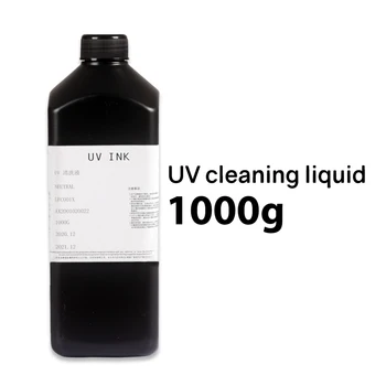 1000g UV tintes spēcīgs tīrīšanas šķidrums, ko izmanto pēc UV tintes aizsērējuma Epson L1800 R1390 L805 L800 DX5 DX7 DX9 drukas galviņas tīrīšana