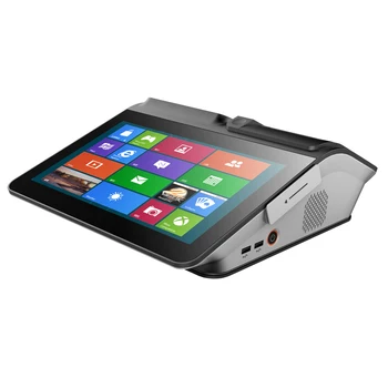 11.6 Collu Windows Touch Screen Viss Vienā Elektronisko Kases aparātu POS ar Printeri, Skeneri, NFC