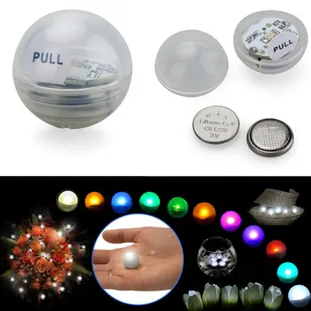 12Pcs* Dārza lampas Pasaku pērles mini led gaismas kāzu puse, apdares 2cm multicolor mazo led ūdensizturīgs mainīgu led apgaismojumu