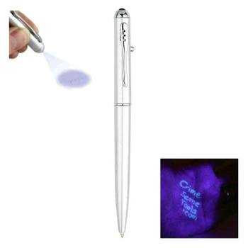 1PC Neredzamas Tintes Pildspalvas Lodīšu Pildspalvas Rēķinu Detektoru Pildspalvu Veikals Piegādā W/ UV L