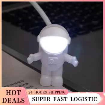 1PC USB Astronauts LED Nakts Gaisma Radošā Grāmata Gaismas USB Powered Astronauts Galda Lampas Klēpjdatoru Power Bank Ligh