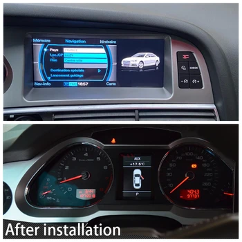 2 Din Audi A6 C6 4F 2005 - 2012 Android Auto Radio Stereo Uztvērēju Autoradio Multimediju Atskaņotājs, GPS Navigācijas Vienības Vadītājs Ekrāns