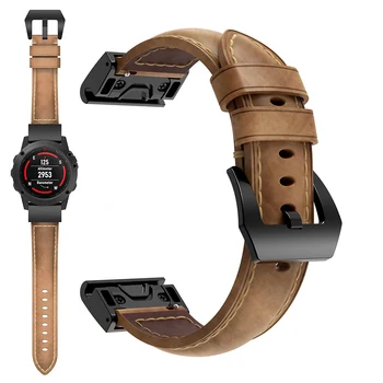 20 22 26mm Sporta pulksteņu aproces watchbands īstas ādas siksna band aproce Garmin Fenix 7 7X 7S /5 5X 5S /6 6X 6S Pro