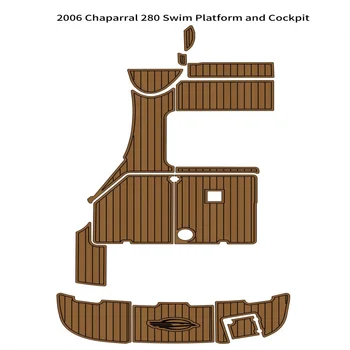 2006. gada Chaparral 280 Peldēt Platforma Kabīnes Laivu EVA Putu Tīkkoka Klāja Grīdas Pad Paklājiņš