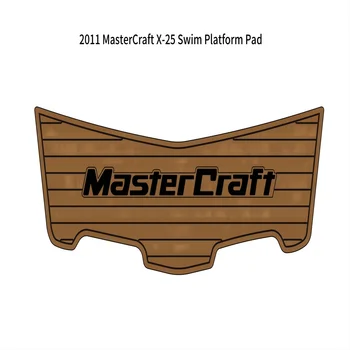 2011. gada MasterCraft X-25 Peldēt Platforma Pad Laivu EVA Putu Mākslīgās Tīkkoka Klāja Grīdas Paklājs