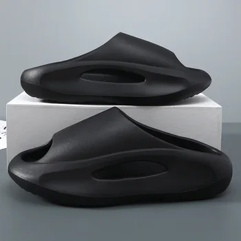 2023 Jaunu ieradās Vasaras Sneaker Čības Sievietēm, Vīriešiem Biezu Grunts Platforma Slaidi Mīkstu EVA Dobi Unisex Sporta Sandales