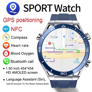 2023 Jaunu NFC EKG+PPG Bluetooth Zvanu GPS Motion Tracker Smart Skatīties Huawei Skatīties Ultimate Smartwatch Pulksteņi Android, ios