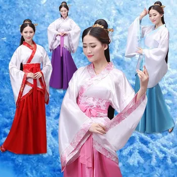 2023 Ķīnas Zīda Tērpu Kostīmu Meitenes, Sievietes Kimono Ķīnas Tradicionālās Vintage Etniskā Antīko Kleita Deju Tang Cosplay Hanfu Komplekts