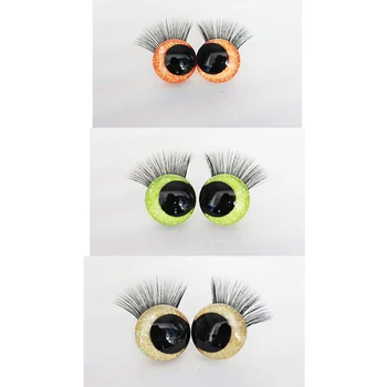 20pcs/daudz 12mm 14mm 16mm 18mm 20mm 30mm 25mm 3D komiski spīguļi, rotaļlietu acis ar skolēnu acīm eyelashtray-krāsu izvēle -C11