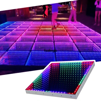 20pcs Spogulis DJ Deju Apgaismojums Kāzu Skatuves Gaismas 3D Interaktīvā Deju Dj Gaismas Infinity Magnētiskās Led Deju Grīdas