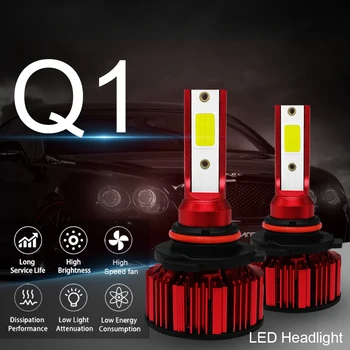 2GAB/Daudz Q1-LED lukturu 6000KQ1-HB4/9006 Ūdensizturīgs, sprādziendrošas, spilgti 50w pārī