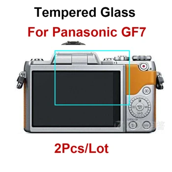 2gab Grūti Rūdīta Stikla Panasonic GF7 GF 7 Screen Protector HD Skaidrs Kamera Aizsardzības Plēves Stikla Vāks LCD Displejs Filmas