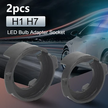 2GAB H1, H7 LED Lukturu Spuldzes Turētājs Ligzdas Adapteris LED Turētājs Bāzes Honda VW, Mercedes-Benz, BMW, Hyundai Kia Piederumi