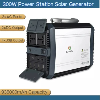 346Wh saules Enerģijas Bankas lādētāju 93600mAh mi 3i power bank maiņstrāvas kontaktligzdas 300W klēpjdatoru power bank ar 220v AV/12V DC/USB Portu