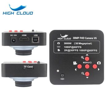 38MP 3800W HDMI USB Rūpniecības Elektronisko Digitālo Video Mikroskopa Kamera, HD 1080P 60FPS 2K Tālruņa CPU PCB Remonts 110v, 220v