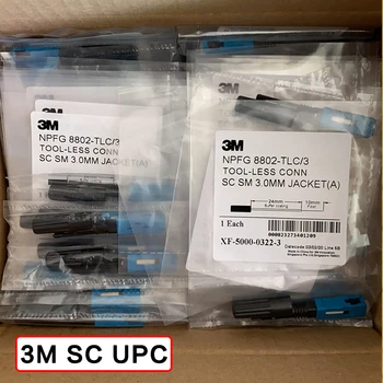 3M SC UPC 8802-TLC/3 Iegulto Optiskās Šķiedras Ātrais Savienotājs 3M SC UPC 3.0 FTTH Optisko Šķiedru Ātri Savienotājs