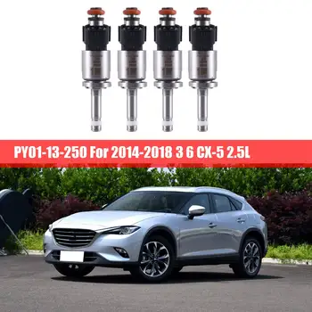 4 Gab. Degvielas Iesmidzināšanas Sprausla PY01-13-250 PY0113250 par 2014-2018 Mazda 3 6 CX-5 2.5 L