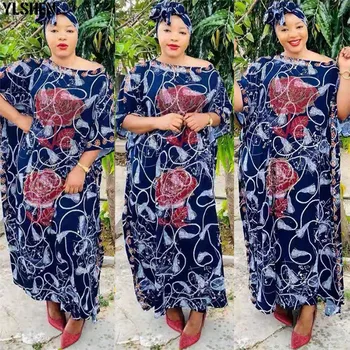 5 Krāsas Āfrikas Kleitas Sievietēm Dashiki Plus Size Print Sen Maxi Kleita Musulmaņu Puses Boubou Drēbes Femme Drēbes Āfrikas Kleita