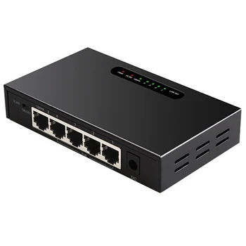 5 Port POE Gigabit Switch Neapsaimniekotu Slēdzis Ethernet Tīkla Slēdzi Ar VLAN Funkcija Fotokameras ES Plug
