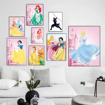 5D DIY Disney Dimanta Krāsošana Princess Pils Radošo Roku darbs Dimanta Izšuvumi Mozaīkas Mājas Mākslas Apdare Bērniem Dāvanu
