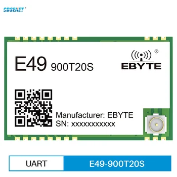 5GAB E49-900T20S CMOSTEK-CMT2300A 868MHz 915MHz IPEX Zīmogs Caurumu Bezvadu Datu Pārraides Modulis UART 20dBm SMD ISM IoT