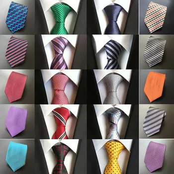 8CM kāzu saites vīriešu ikdienas formālās valkāt profesionālo uzņēmējdarbības vīriešu kaklasaiti poliestera zīda kaklasaites zils zaļš sarkans melna kaklasaite