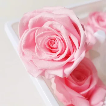 8pcs 4-5cm Rožu Vadītājs Konservēti Ziedu Valentīna Dienas Dāvana Mīļāko, Kāzu svinības, Mājas Apdare