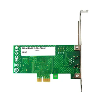 9301CT PCIEx1 Gigabit Vienu Elektrisko Portu Servera Tīkla Karte 82574L Čipu Vadu Datoru Tīkla Karte