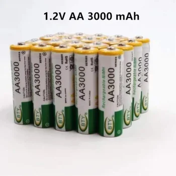 AA 3000mAh akumulators 1.2 V Uzlādējams Akumulators AA 3000mAh NI-MH 1,2 V Uzlādējams 2A Baterias 3000+Bezmaksas piegāde
