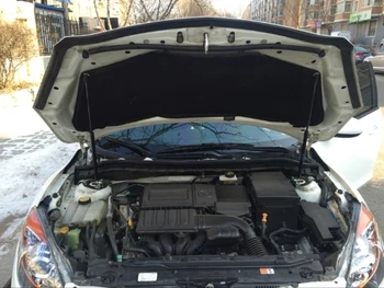 Aizbīdņi par 2009. - 2013. gadam Mazda3 Axela BL Priekšējā Motora Pārsega Gāzes Statnes Lifts Atbalstu Triecienu Slāpētājs Jāmaksā Oglekļa Šķiedras Virzuļa Stienis Bārs
