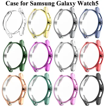 Aizsardzības Gadījumā, Samsung Galaxy Skatīties 5 Watch5 44mm 40mm TPU Apšuvuma Ekrāna Gadījumos, Samsung Watch 5 Segumu Piederumi