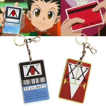 Anime, Hunter X Hunter Licences Kartes Cosplay Turētāji Hisoka Kurapika Killua Zoldyck PVC Kartes Uzstādīt uz Lietu Kulons Keychains Prop