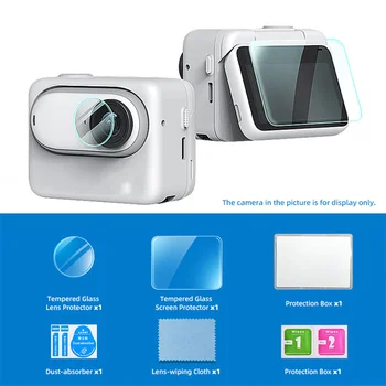 Anti-scratch Kameras Rūdīta Stikla Filmas Insta360 IET 3 Objektīva Ekrāna Aizsargs, lai Insta360 IET 3 Darbības Kameru Piederumi