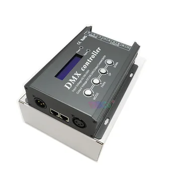 Ar LCD displeju augstsprieguma RGBW LED Lentes Kontrolieris 34 iebūvēts režīmi, 4 kanāli smart gaismas DMX512 Kontrolieri AC 110V, 220V