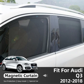 Audi Q3 8U 2012-2018 Auto Saulessargs Vairogs Priekšējo Vējstiklu, Logu Aizkaru UV Aizsardzību, Saules Ēnā Sejsegu žalūzijas