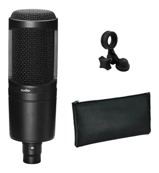 Audio AT2020 Cardioid Kondensatora Mikrofons 20-20000Hz Trīs Pin XLRM Vīriešu Mikrofons Ierakstīšanas Enkura Karaoke MIKROFONS