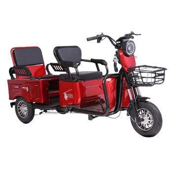Augsta Oglekļa Tērauda Elektro Tricikls 60V20A Litija Akumulators 600W Brushless Motors Mobilitātes Motorollera amortizāciju