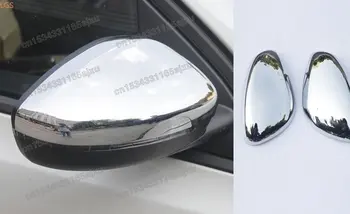 Augstas kvalitātes ABS Chrome Atpakaļskata spoguļa vāciņš Anti-scratch aizsardzības apdares Car styling Par Peugeot 308 2012-2018