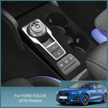 Auto Interjera Uzlīmes Ford Focus 2015-2025 Celšanas Logu Decal Rīku Stūre Ar Aizsargplēvi Iekšējo Auto Piederumu