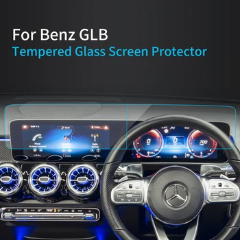 Auto Uzlīmes Ekrāna Aizsargs Benz GLB 2023 Navigator Displejs Rūdīta Stikla ar aizsargplēvi Auto Piederumi Transportlīdzekļiem