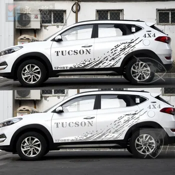 Auto uzlīmes Hyundai Tucson 2016-2019 auto eksterjera personalizētu apdare uzlīmes Tucson off-road stilu uzlīmes