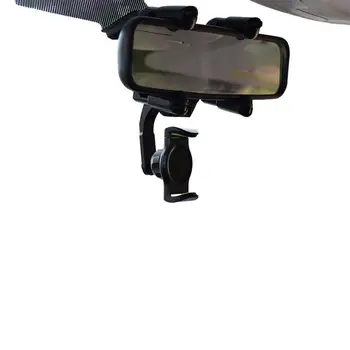 Automašīnas Atpakaļskata Spoguļa Stiprinājuma Atpakaļskata Spogulī, Tālruņa Turētāju Automašīnas Atpakaļskata Spoguļa Turētājs Universāls Telefona GPS Turētājs Regulējams