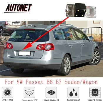 AUTONET atpakaļskata kamera Priekš Volkswagen VW Passat B6 Sedans/Vagons TYP3C 2005~2015. GADAM CCD Nakts Redzamības Rezerves kamera numura zīme Kamera
