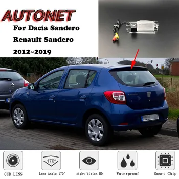 AUTONET Rezerves Atpakaļskata kamera Dacia Sandero / Renault Sandero 2012.gada~2019 /autostāvvieta Kameru vai pamatnes