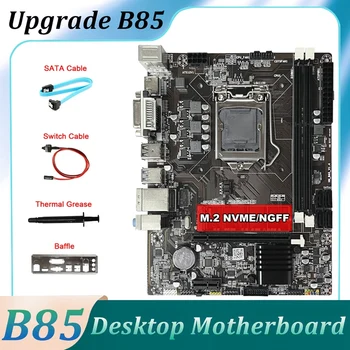 B85 Spēle Mātesplati +SATA Kabelis+Switch Kabelis+Deflektors+Thermal Grease LGA1150 DDR3 M. 2 NVME DVI, VGA HD Par 4. 1150 CPU