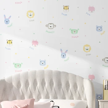 beibehang Cute karikatūra dzīvnieku tapetes zēni meitenes guļamistaba tapetes istaba bērniem izklaides vieta panda tapešu rullis